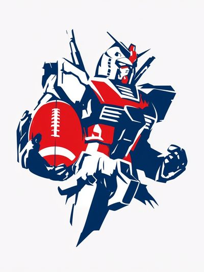 Mecha Football Robot Poster.