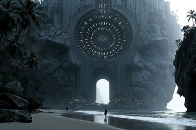 Mystic Coastal Portal Sci-Fi Print.