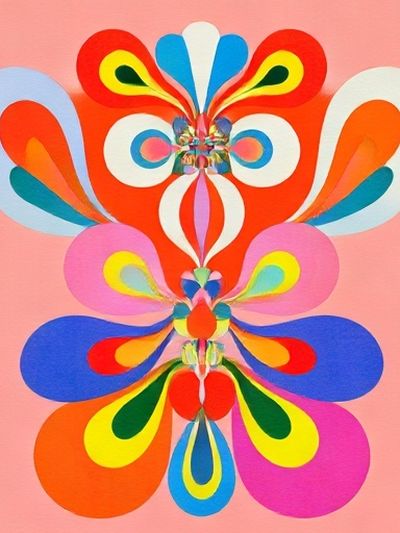 Colorful Butterfly Abstract Poster.