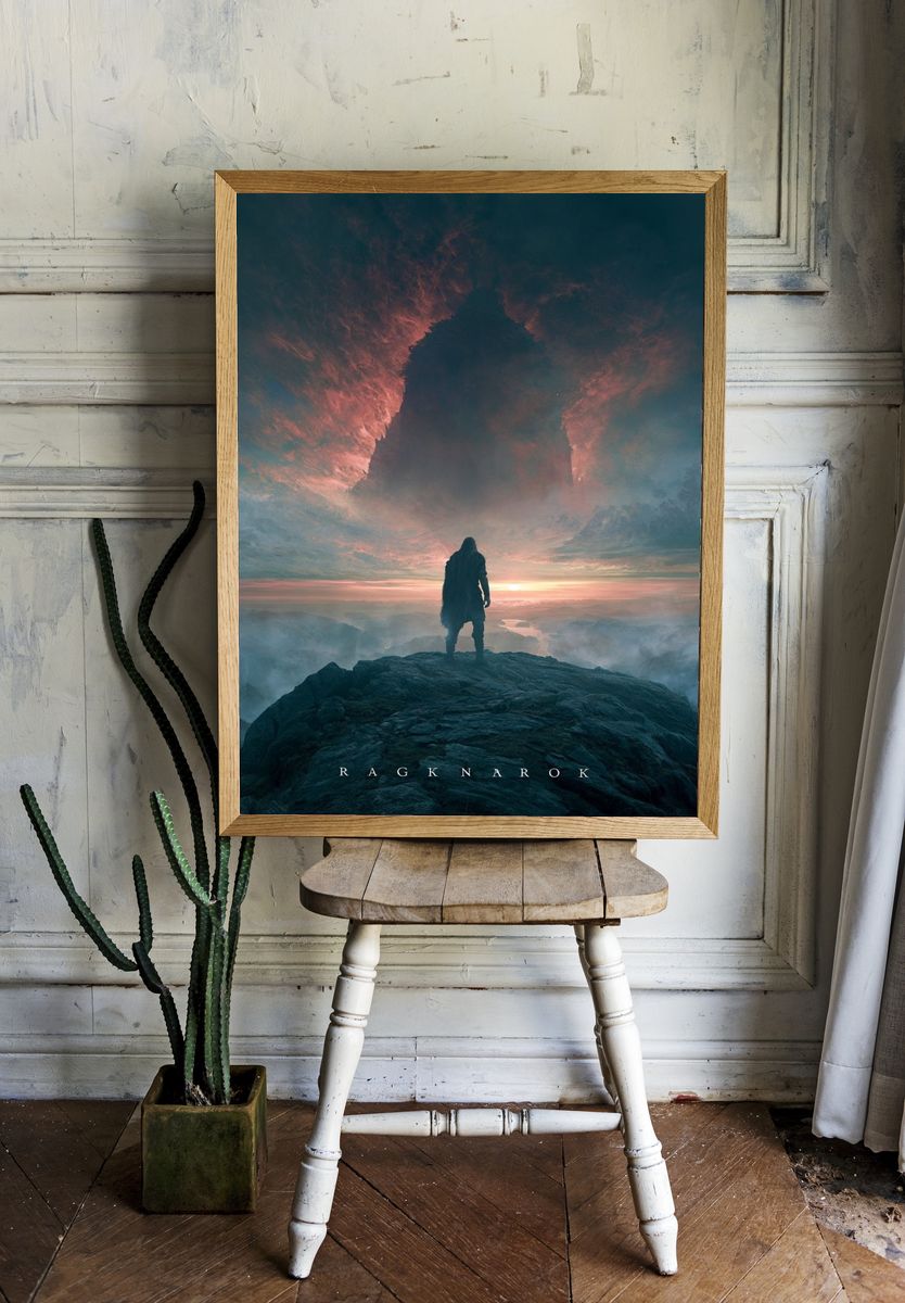 Ragnarok Fantasy Landscape Poster. room preview