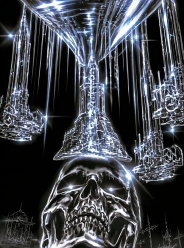 Crystal Skull Surrealism Poster. poster — illustration art