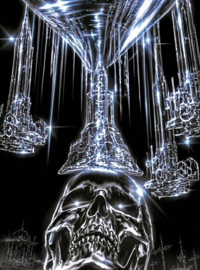 Crystal Skull Surrealism Poster.