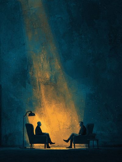 Intimate Conversation — Digital Art Print.