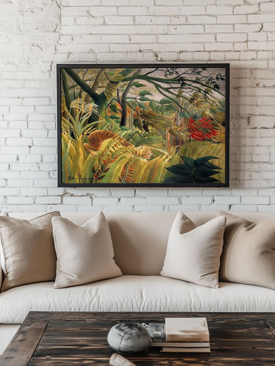 Henri Rousseau 's Tiger Tropical. room preview