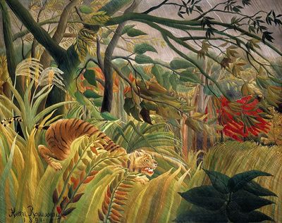Henri Rousseau 's Tiger Tropical.