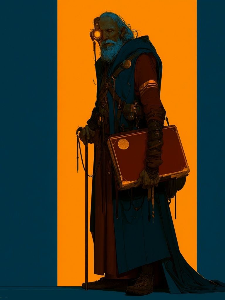 Mystic Elder Digital Art Poster. poster detail