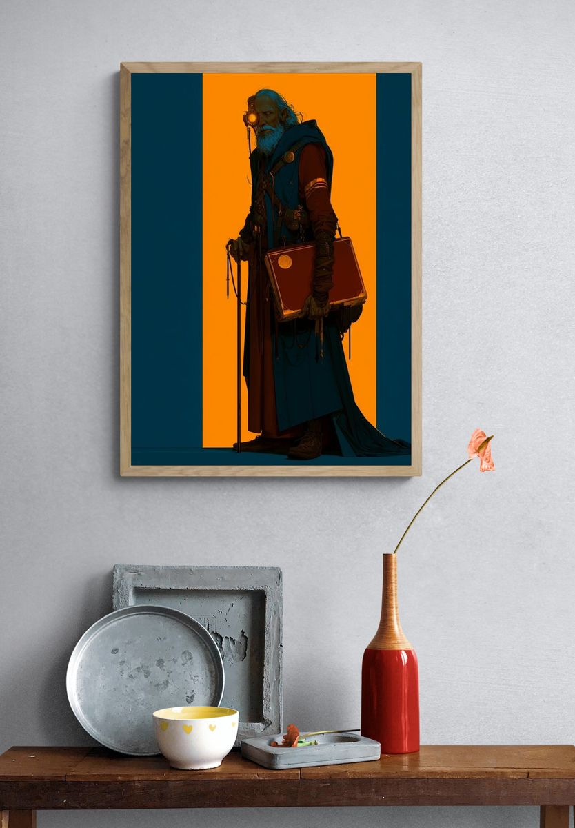 Mystic Elder Digital Art Poster. — room view 3