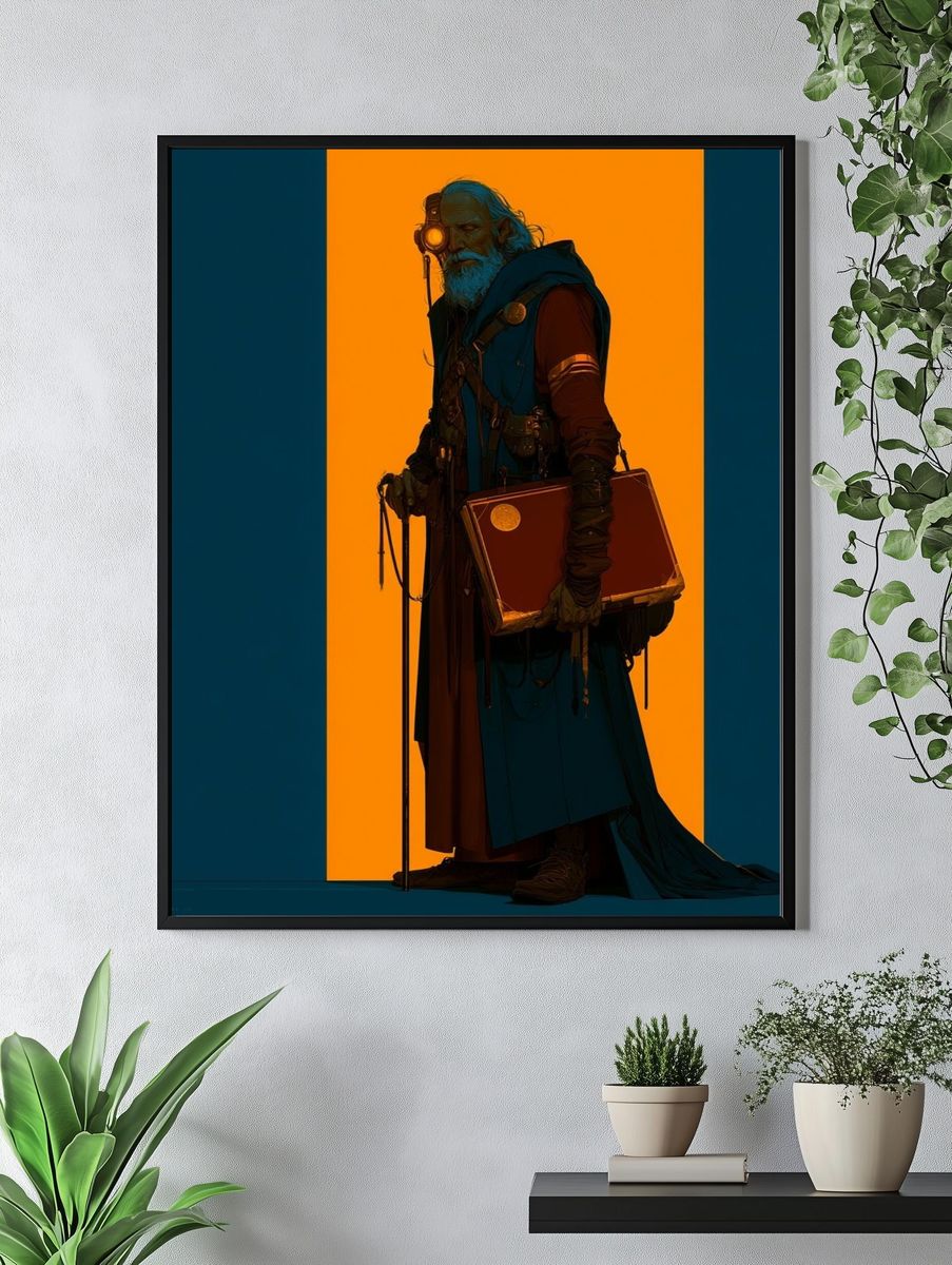 Mystic Elder Digital Art Poster. — room view 4