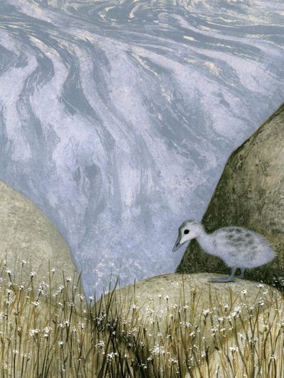 Seaside Chick Illustration Print.