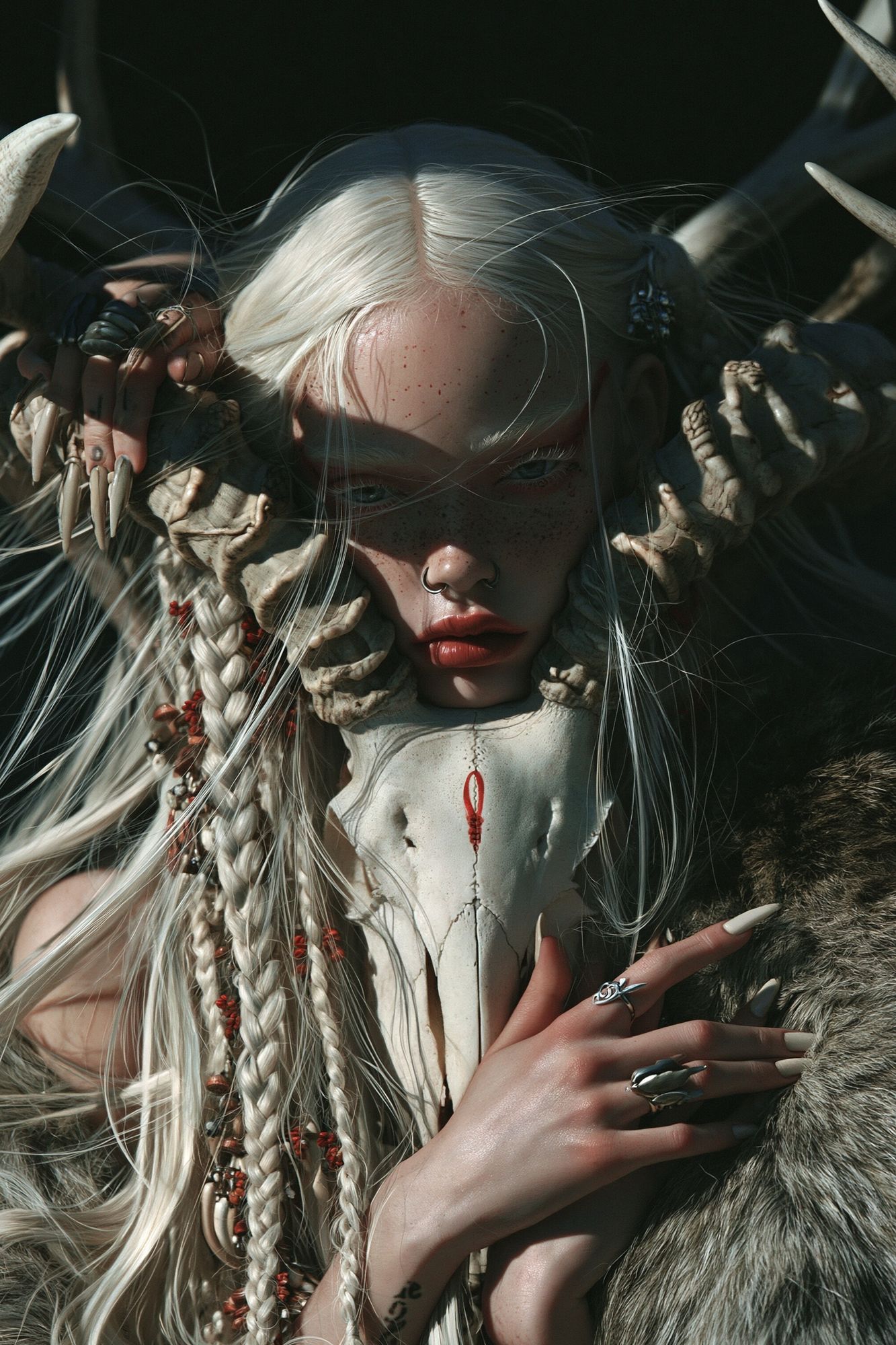 Dark Fantasy Portrait Poster. poster — illustration art