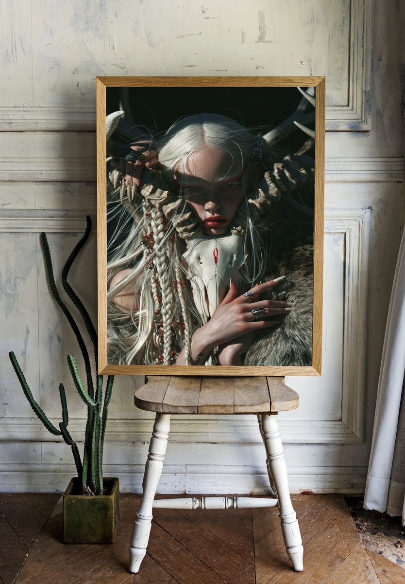 Dark Fantasy Portrait Poster. room preview