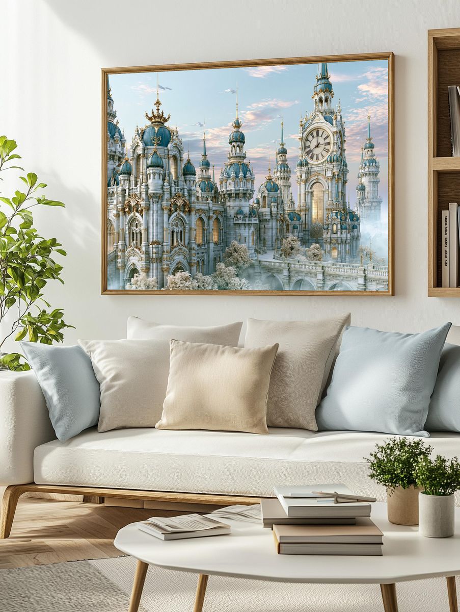 Enchanted Clocktower Palace Print. — room view 2