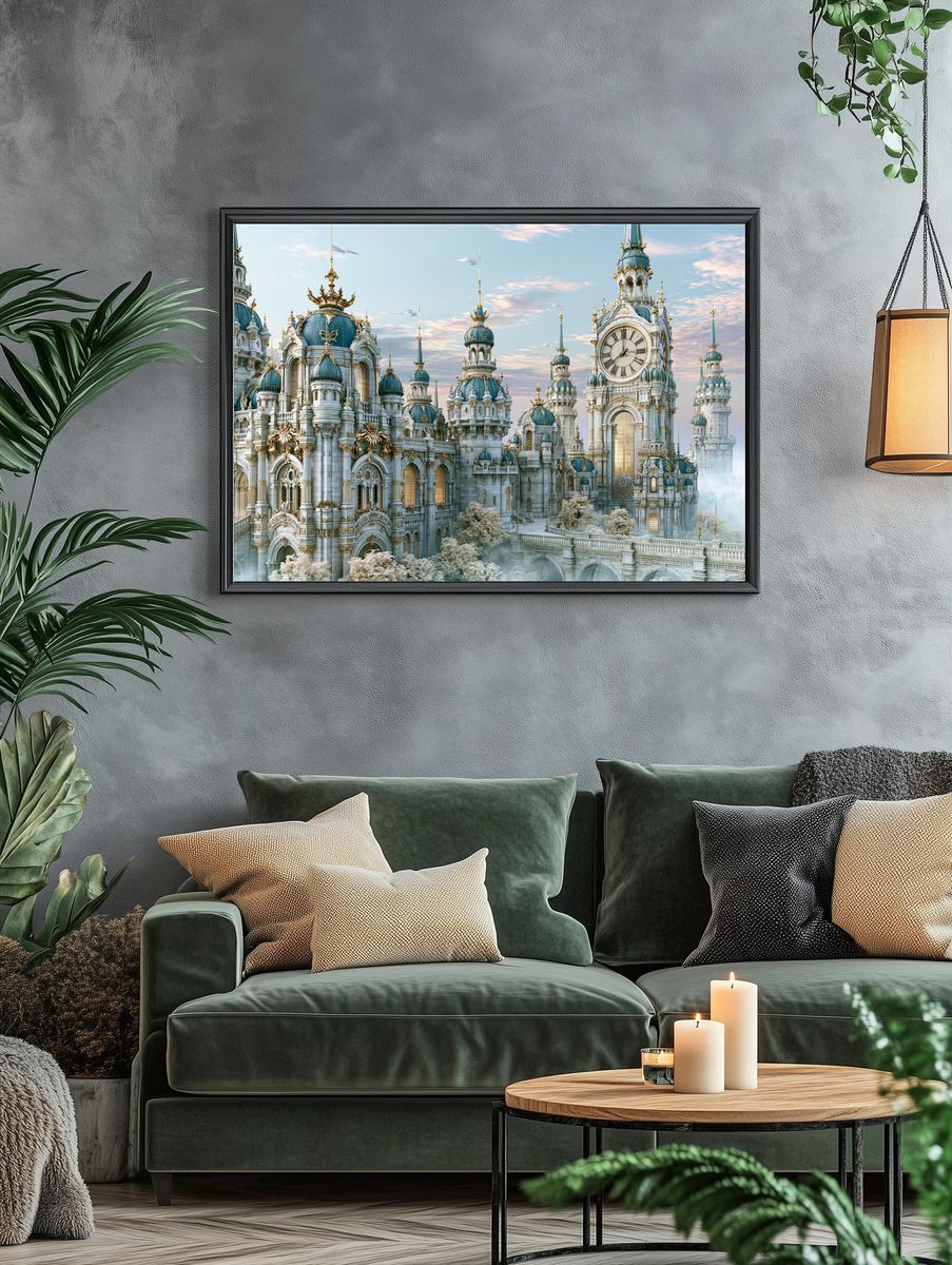 Enchanted Clocktower Palace Print. — room view 4