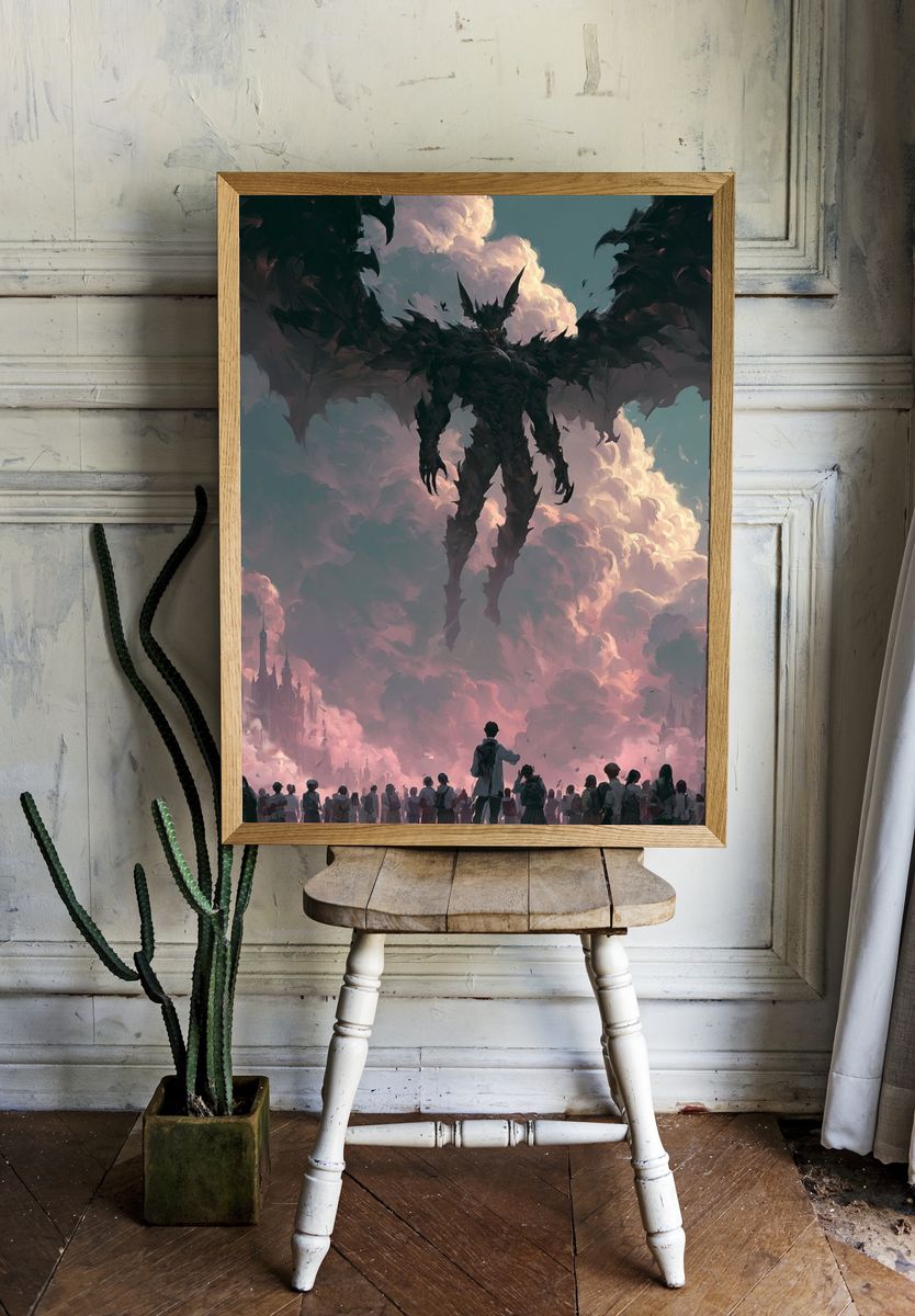 Dark Fantasy Sky Giant Poster. — room view 1