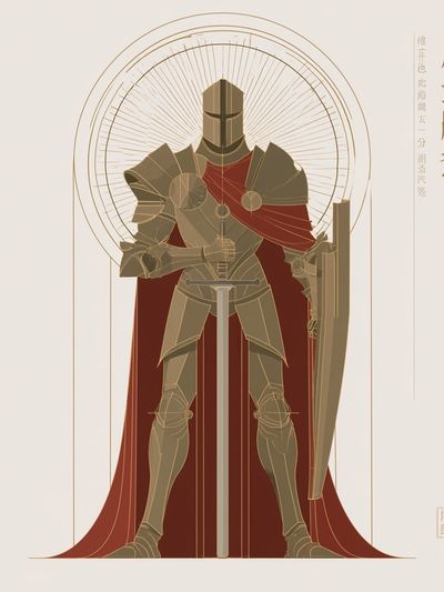 Armored Knight — Illustration Print.