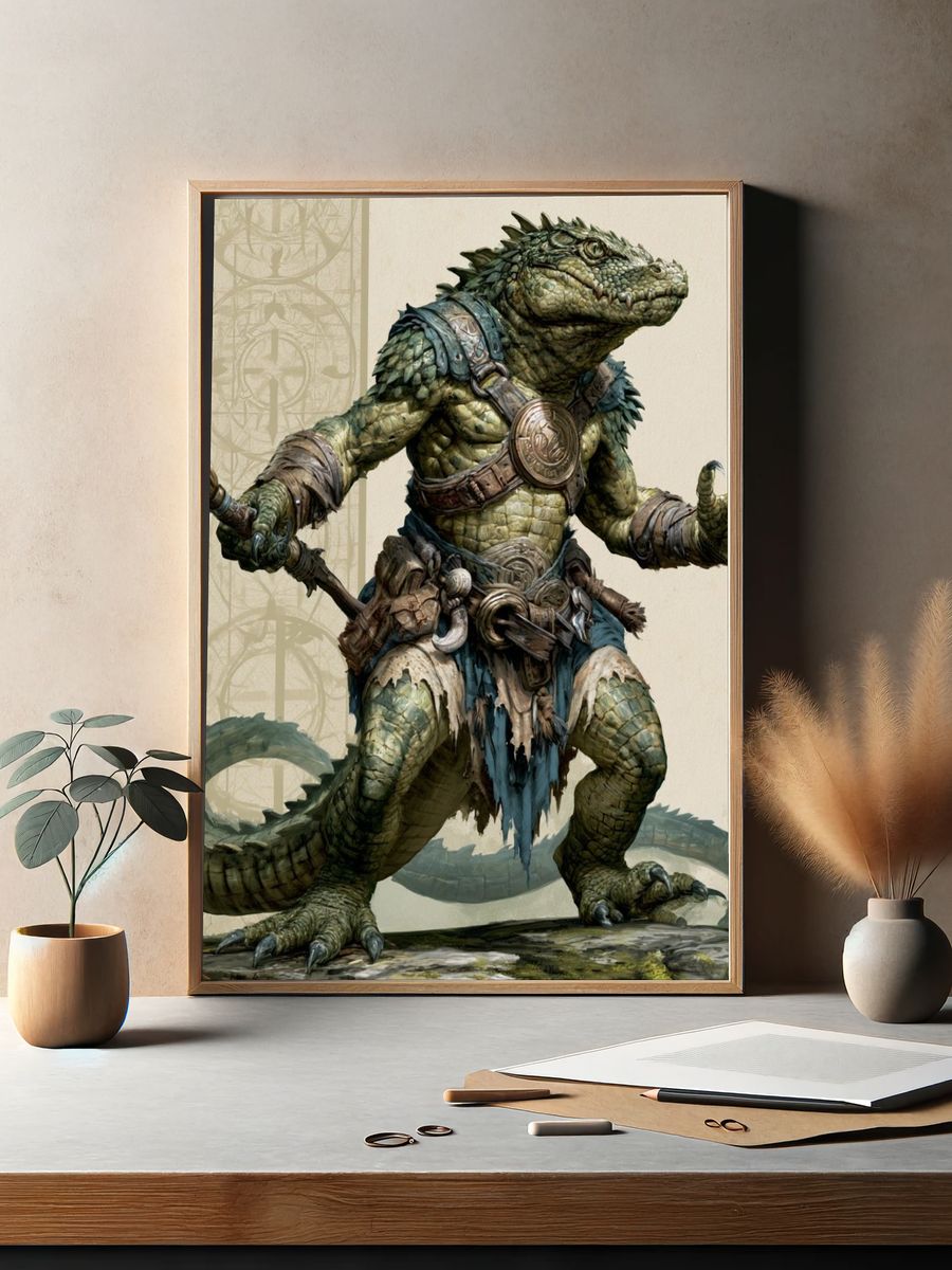 Desert Homestead Illustration Poster. — room view 2