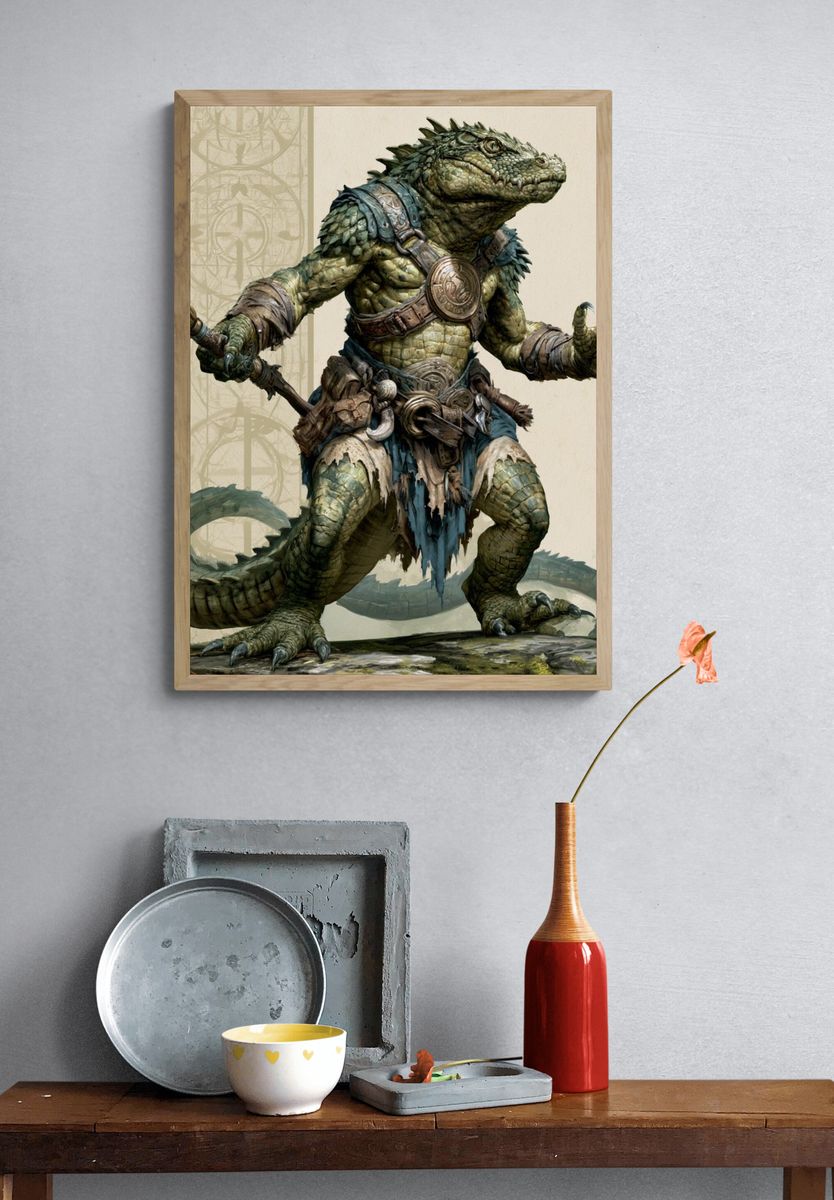 Desert Homestead Illustration Poster. — room view 3