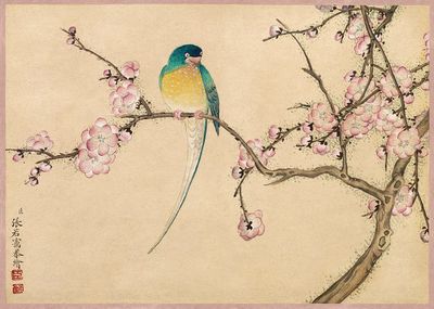 Bird Plum Blossoms (18th Century). poster print