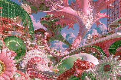 Dream Garden Surrealism Print.