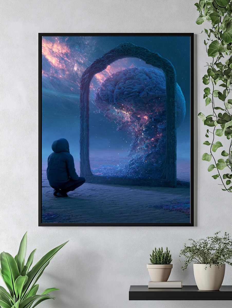Cosmic Portal Dreamscape Print. — room view 4