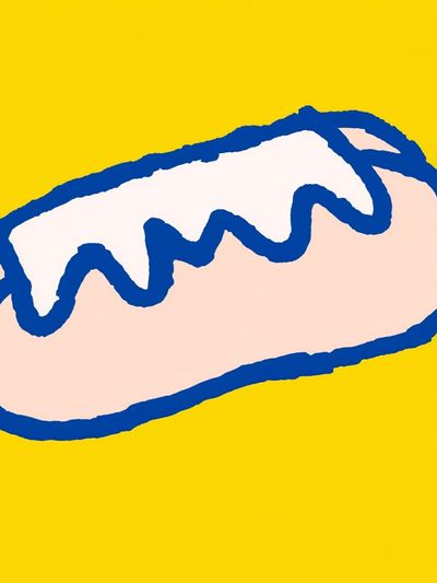 Pop Art Hot Dog Poster.