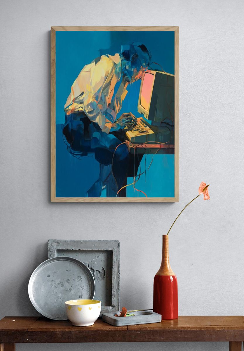 Party Mouse Watercolor Print. — room view 3