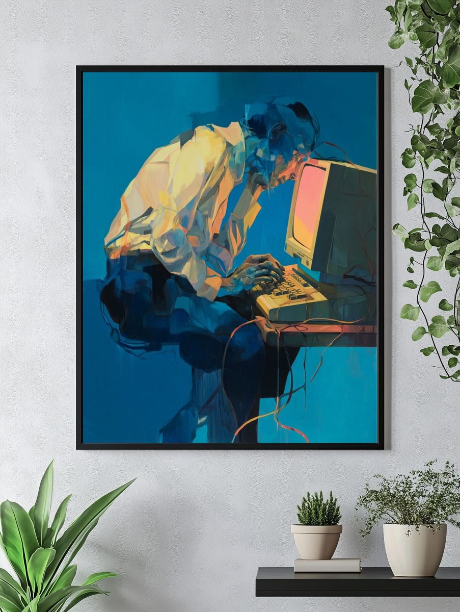 Party Mouse Watercolor Print. — room view 4