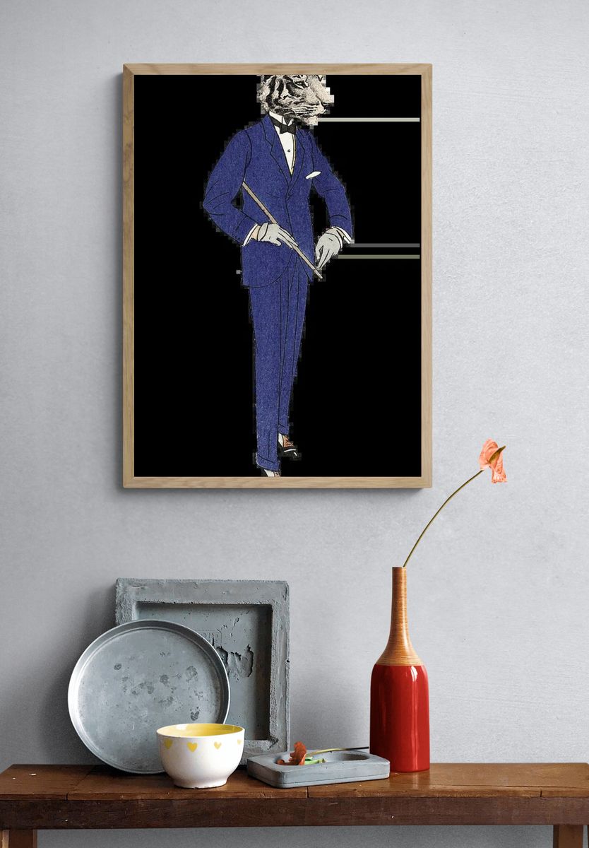 Dual Faces Surrealism Poster. — room view 3