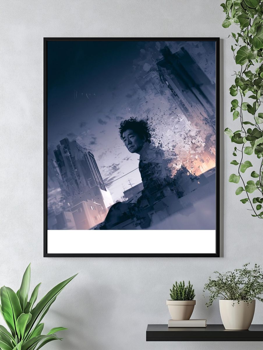 Surreal City Portrait Print. — room view 4