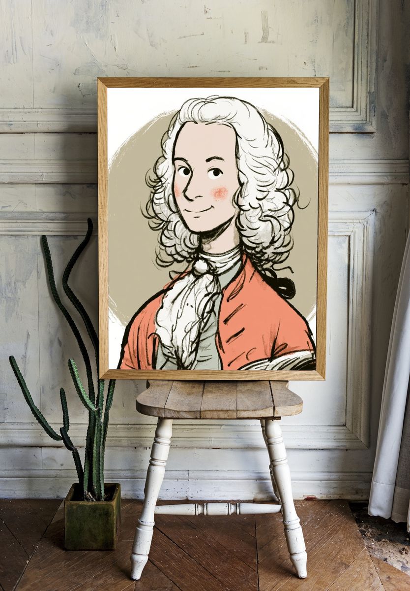 Marie Antoinette Illustration Poster. — room view 1
