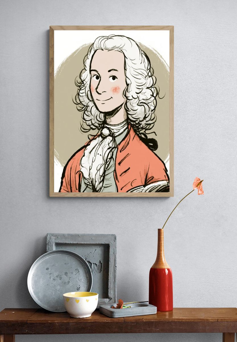 Marie Antoinette Illustration Poster. — room view 3