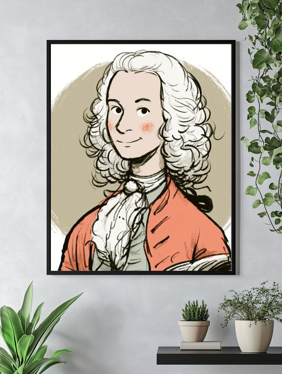 Marie Antoinette Illustration Poster. — room view 4