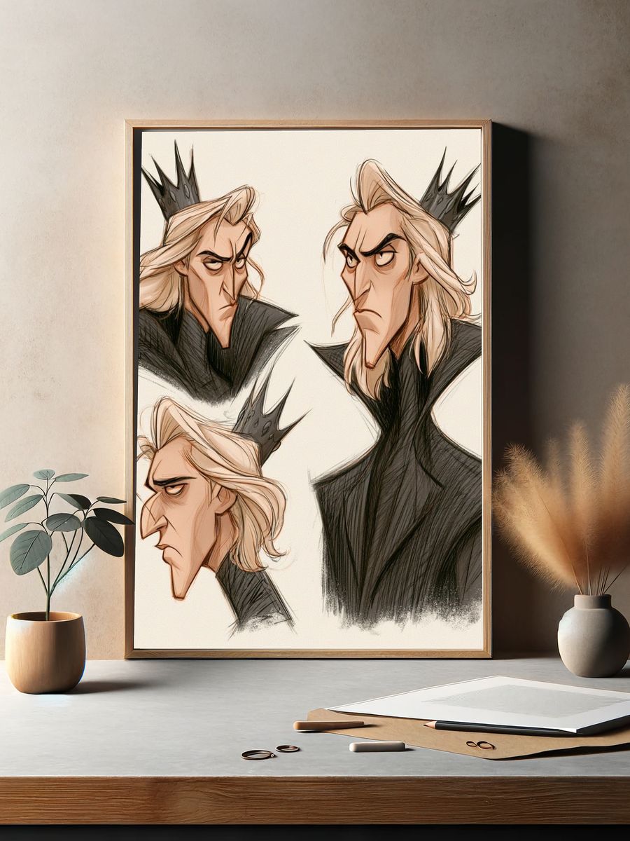 Prince Character Sketch Poster. — room view 2