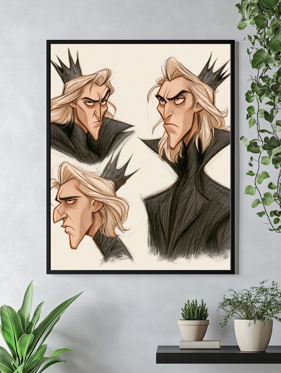 Prince Character Sketch Poster. — room view 4
