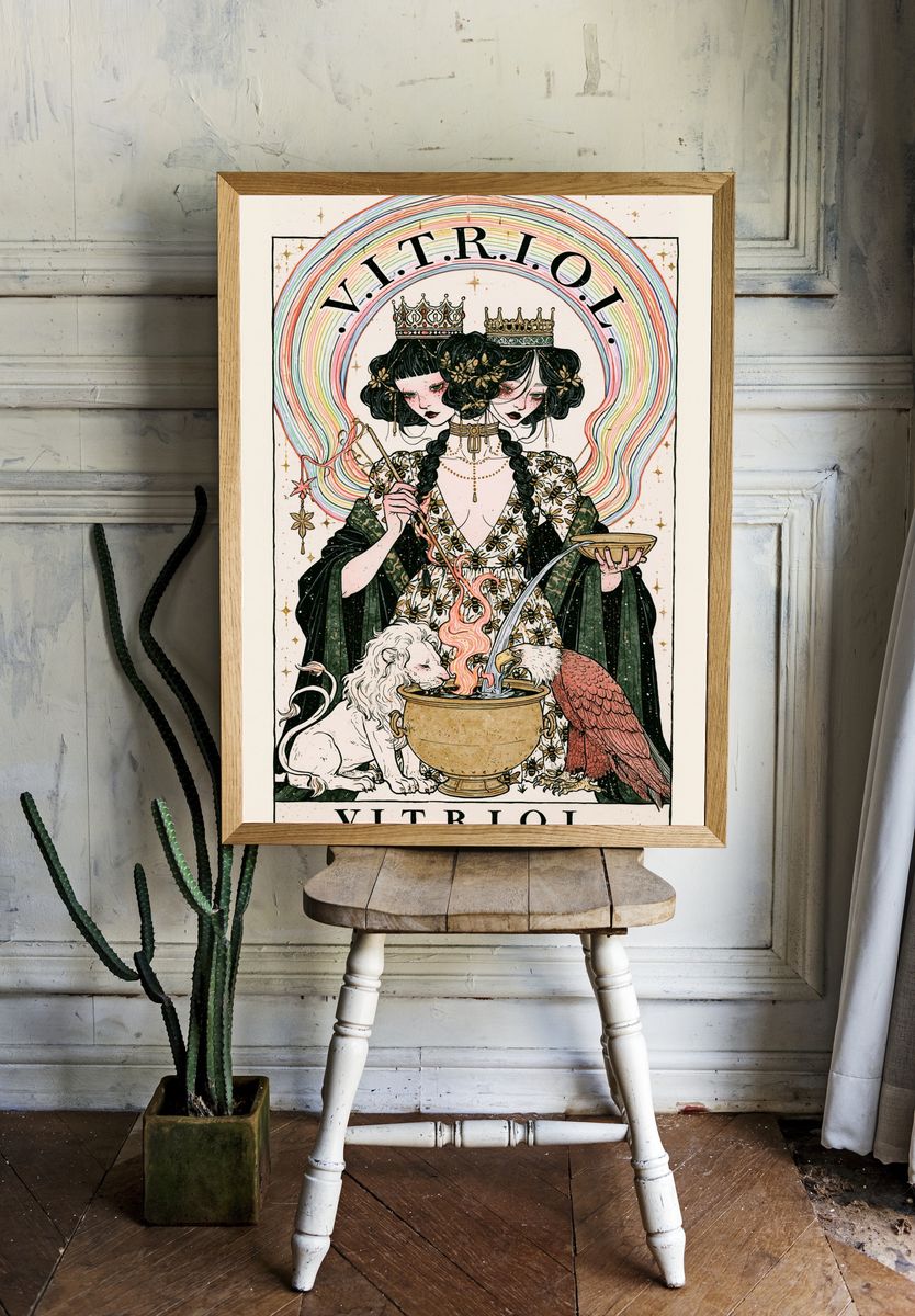 V.I.T.R.I.O.L. Occult Illustration Poster. room preview