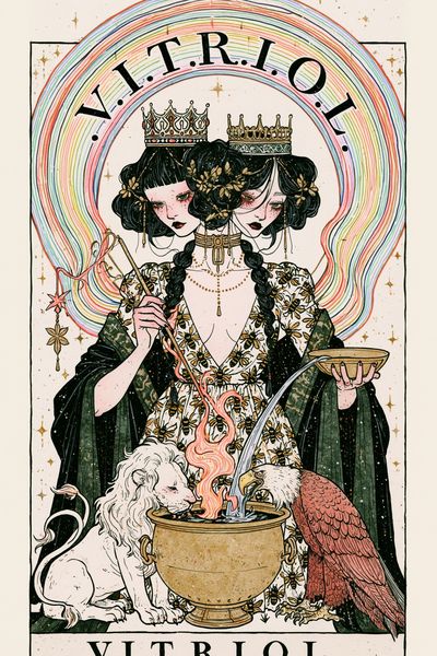 V.I.T.R.I.O.L. Occult Illustration Poster.