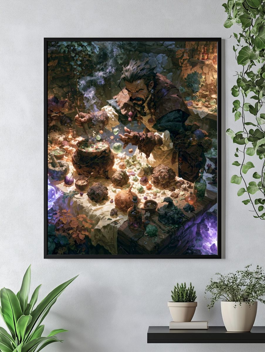 Fantasy Alchemist Workshop Poster. — room view 4