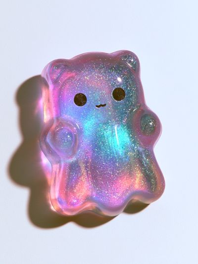 Kawaii Glitter Bear Poster. poster
