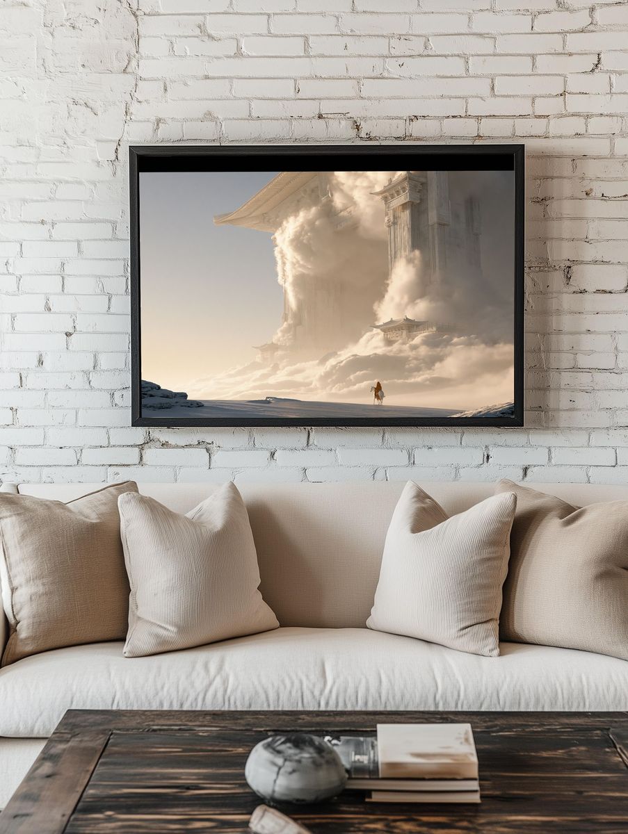 Cloud Temple Rider Fantasy Print. — room view 1
