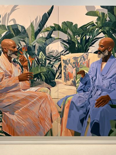 Dinner Conversation Illustration Poster.