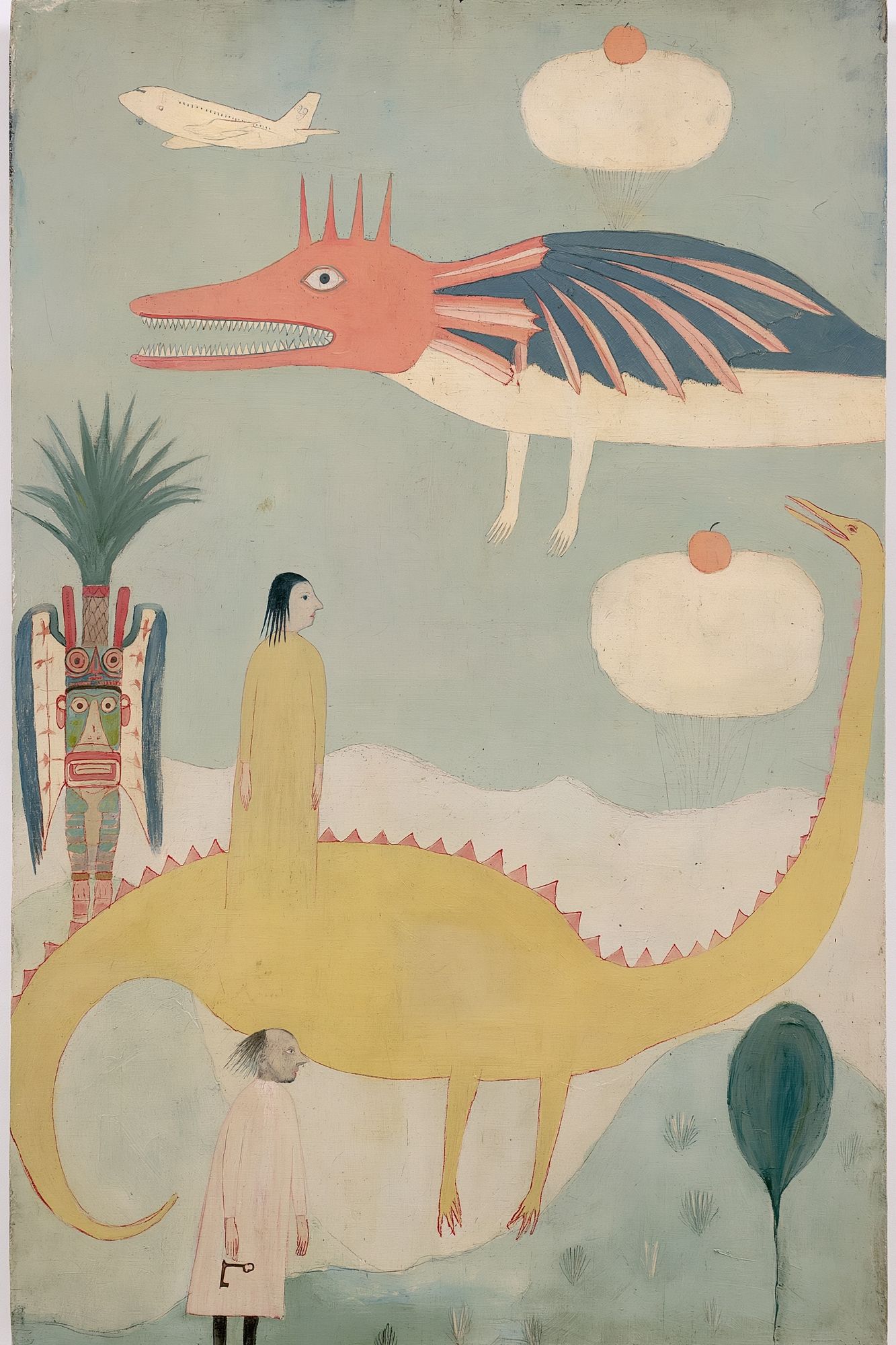 Surreal Dinosaur Dreamscape Print. poster detail
