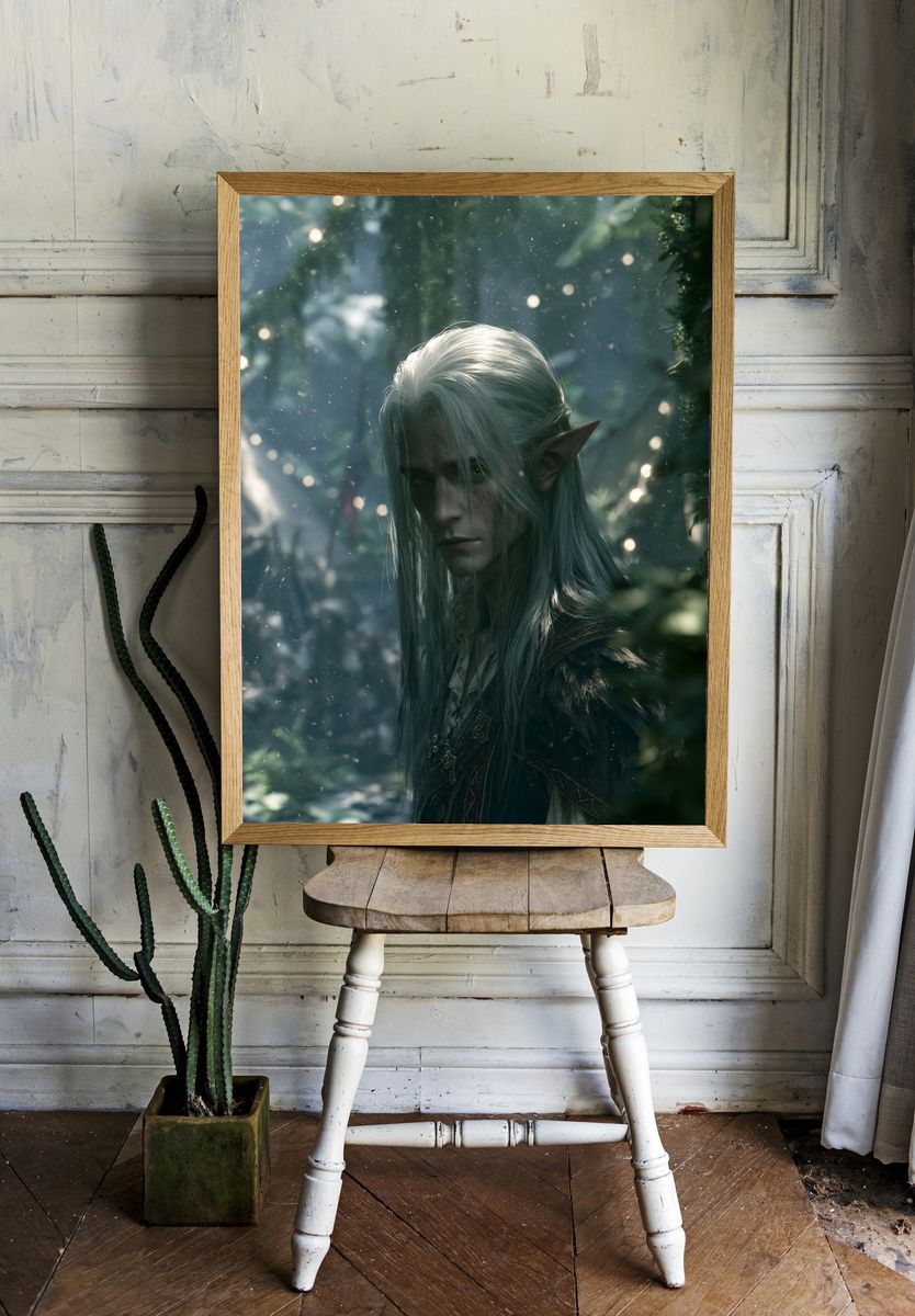 Cosmic Alien Icon Poster. room preview