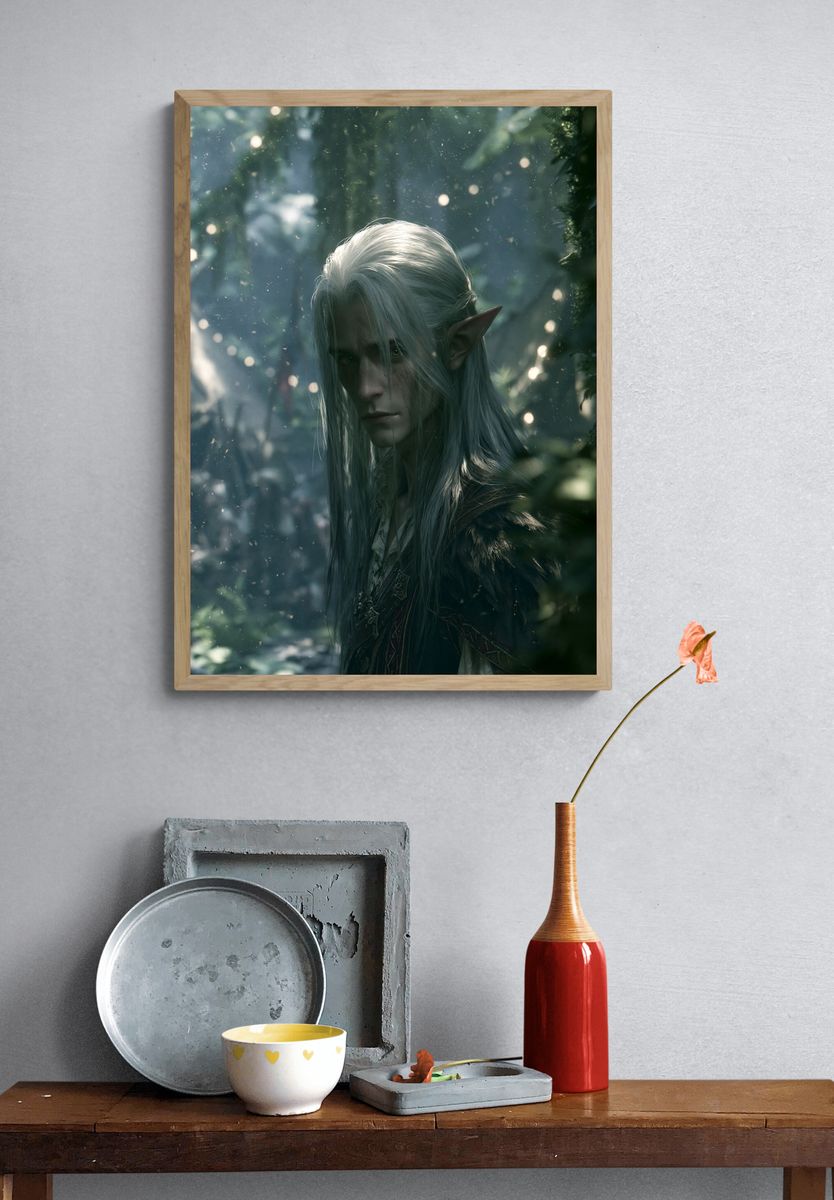 Cosmic Alien Icon Poster. — room view 3