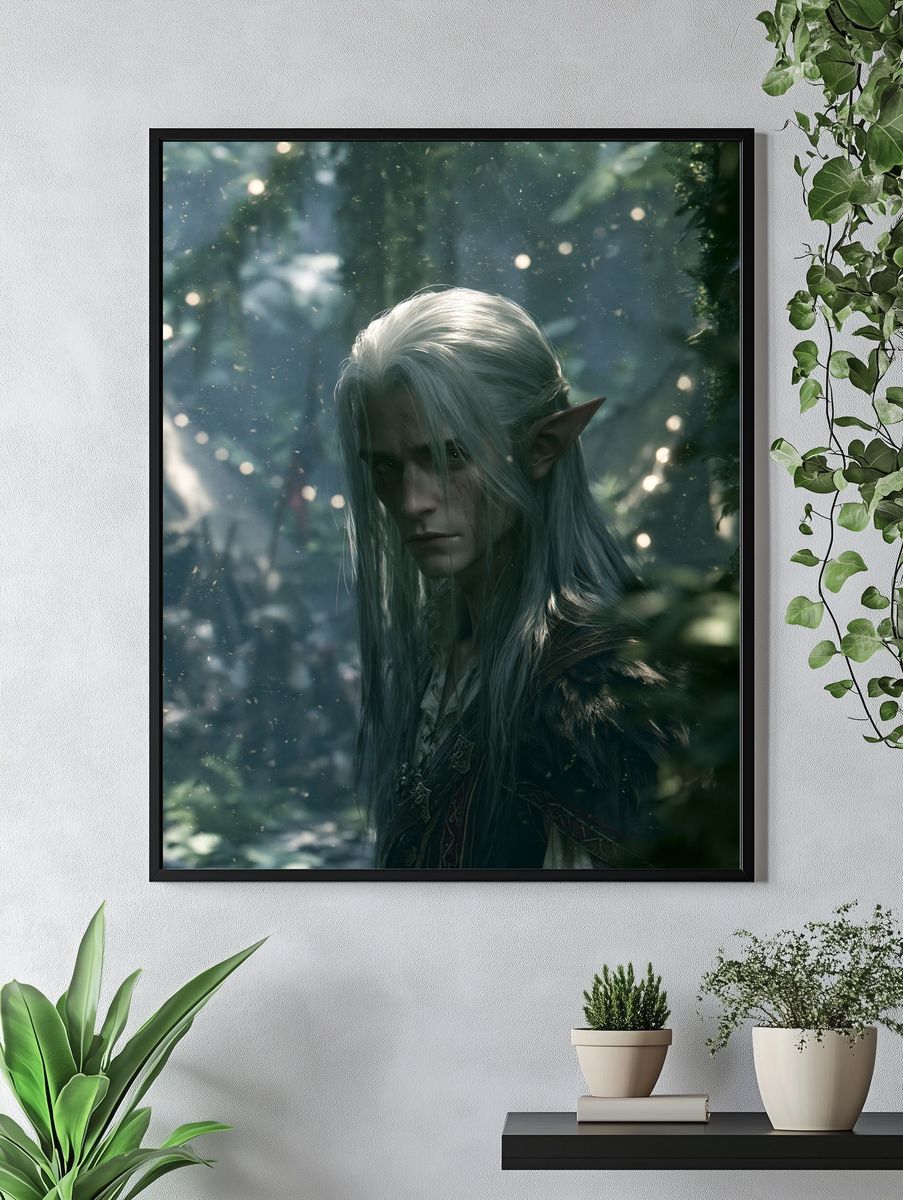 Cosmic Alien Icon Poster. — room view 4