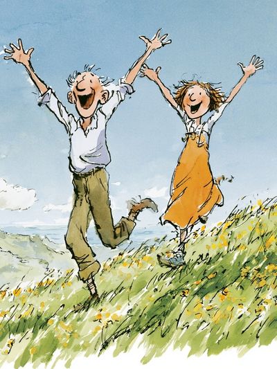 Joyful Meadow Watercolor Print.