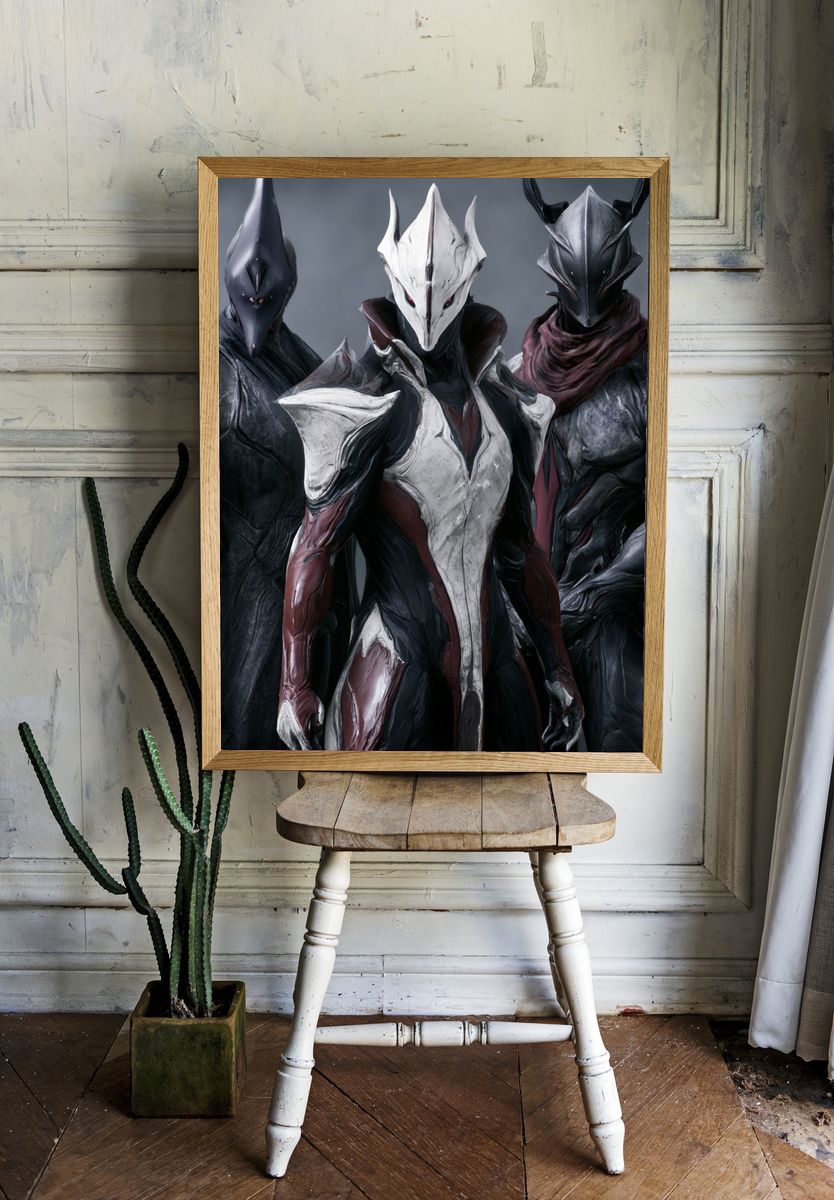 Alien Armor Squad Illustration Poster. — room view 1