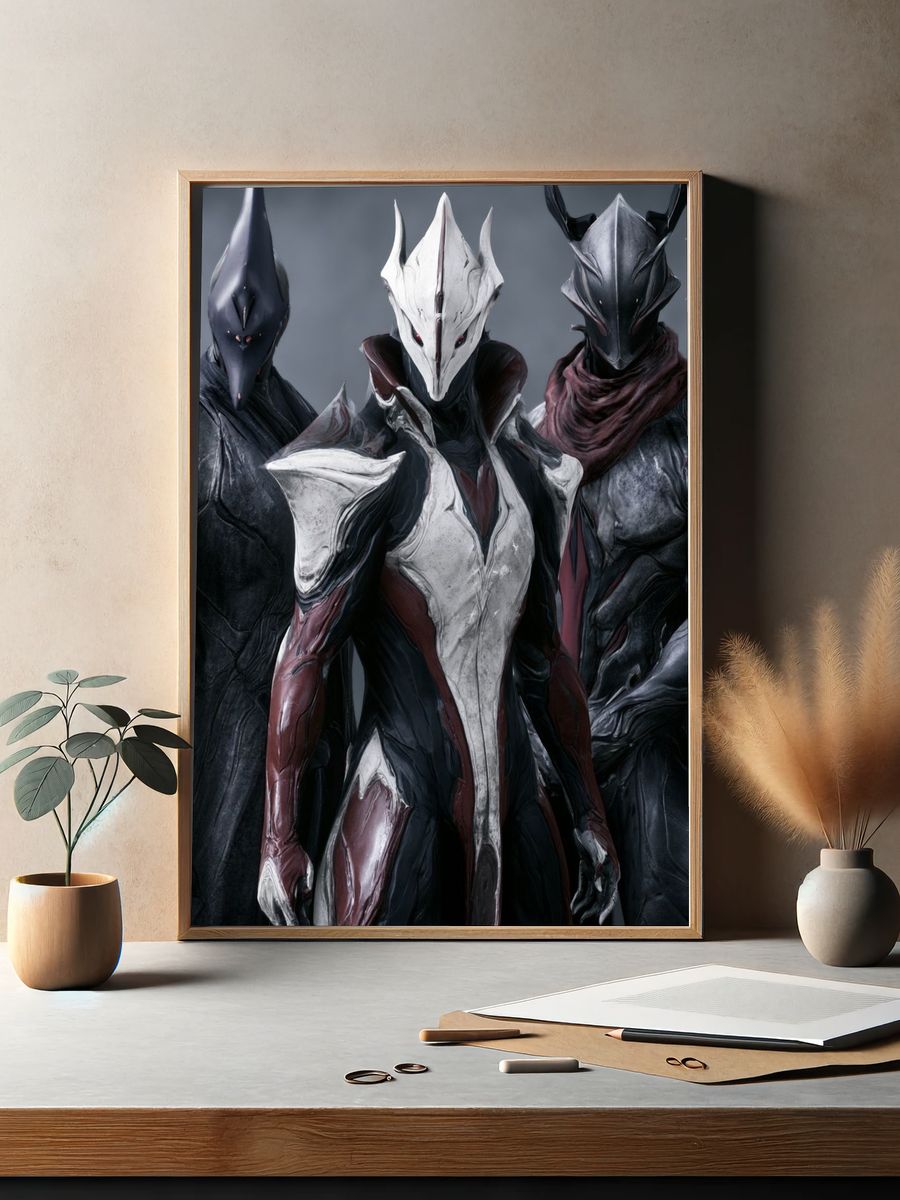 Alien Armor Squad Illustration Poster. — room view 2