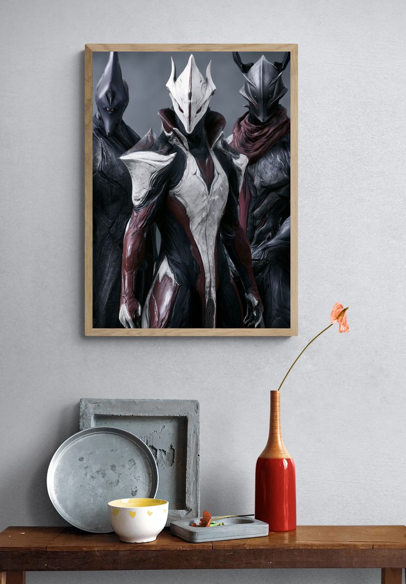 Alien Armor Squad Illustration Poster. — room view 3