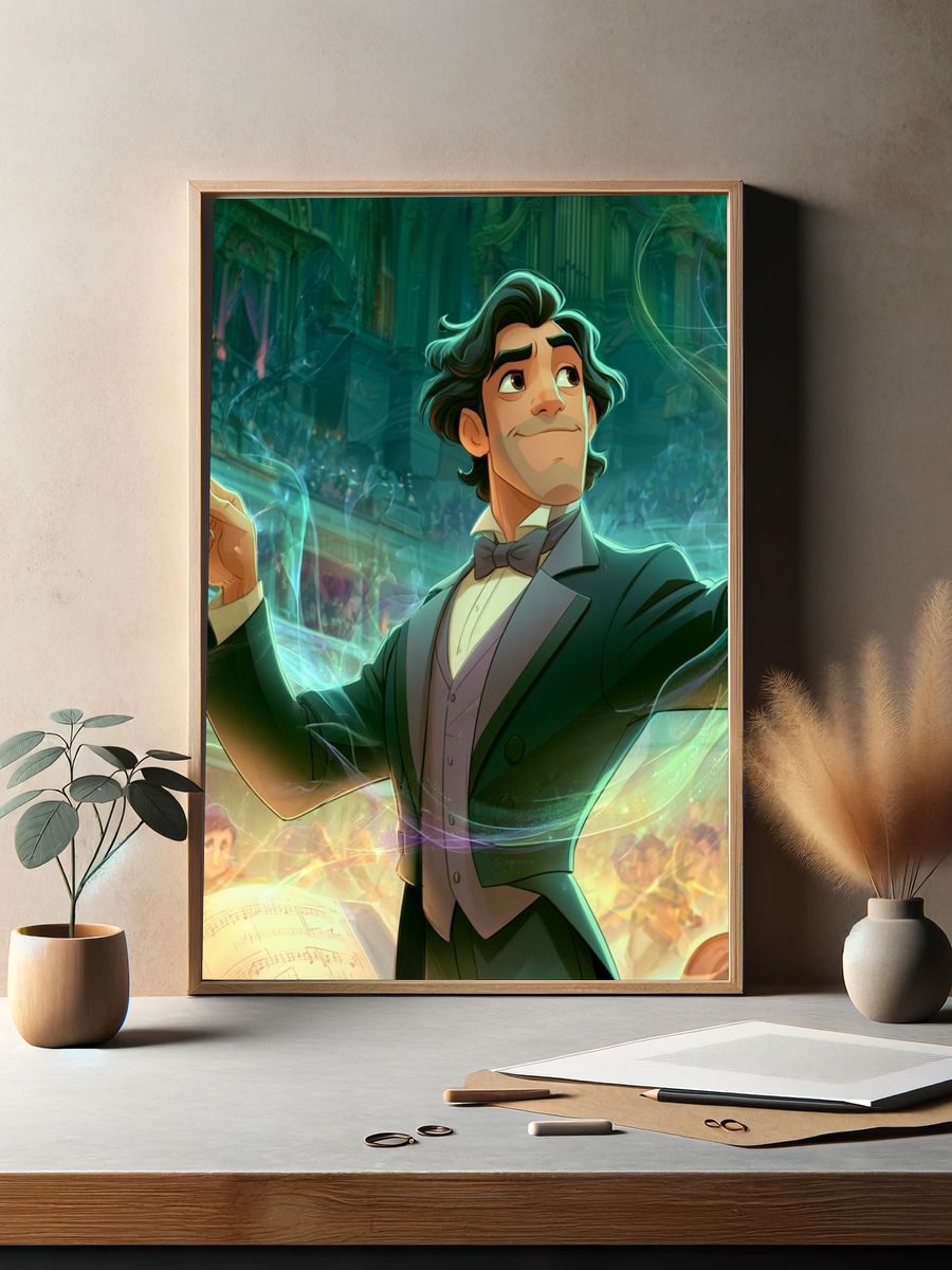 Maestro Conductor Digital Art Poster. — room view 2