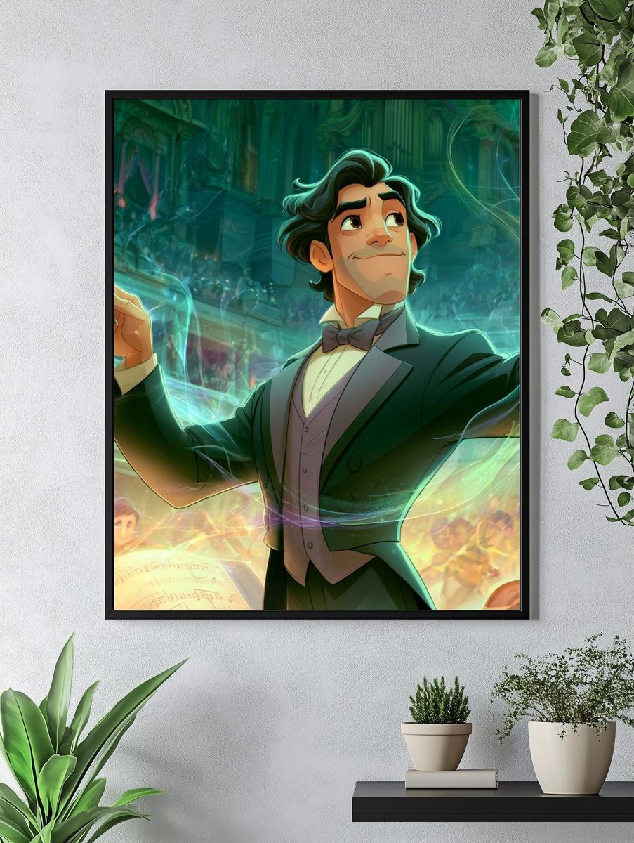 Maestro Conductor Digital Art Poster. — room view 4